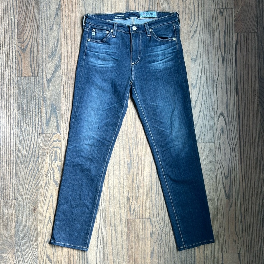 AG Adriano Goldschmied Women’s The Prima Crop Blue Jeans, Size 27